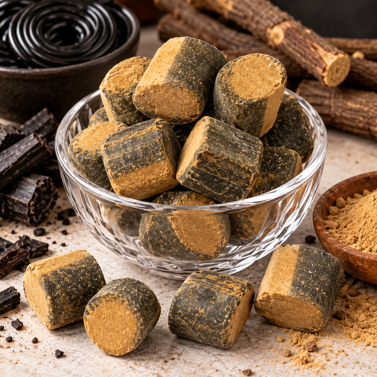 Sukkerfri Rustne Klumper – Lakrids