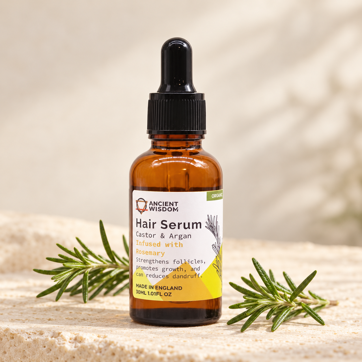 Økologisk Hårserum – Rosmarin
