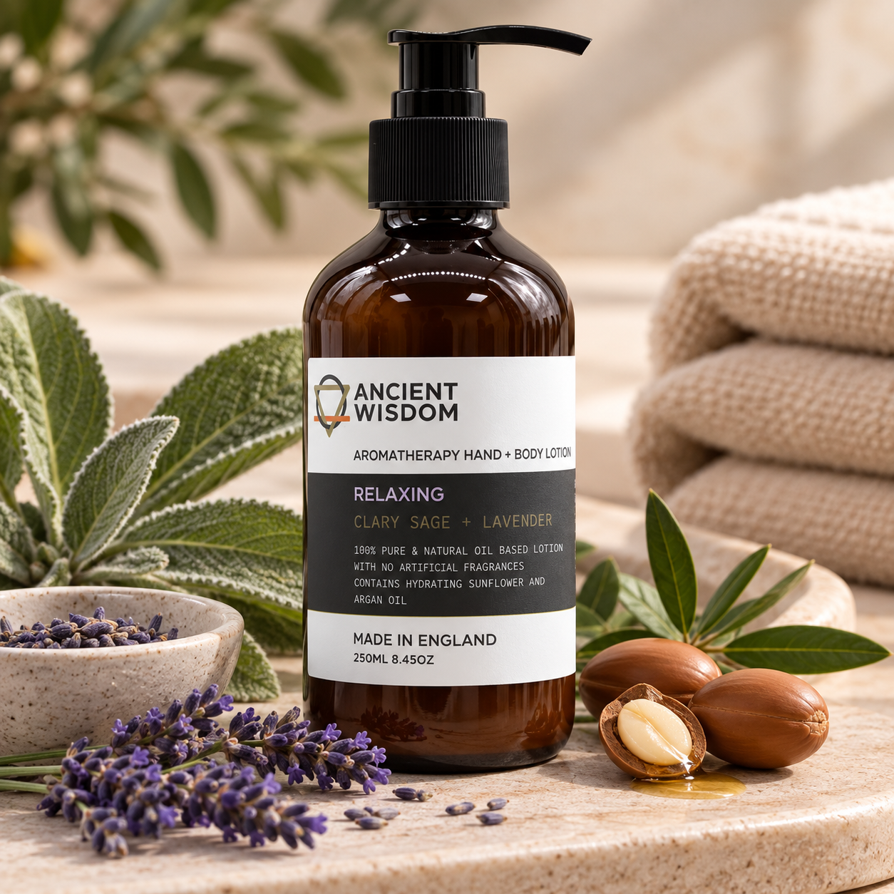 Relaxing Hand & Body Lotion – Clary Sage & Lavender